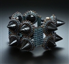 Psilomalene Spiked Cuff Bracelet