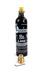 SodaMod Adapter and (1) High Quality Beverage Grade CO2 12oz Air Tank Combo Package for Sodastream