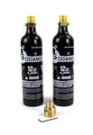 SodaMod Adapter and (2) High Quality Beverage Grade CO2 12oz Air Tank Combo Package