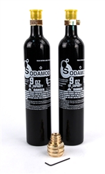 SodaMod Adapter and (2) Beverage Grade CO2 9oz Air Tank Combo Package