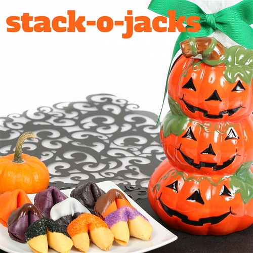 An assortment of spooktacular treats, fruit punch, black raspberry and pumpkin fortune cookies are a ghostly delight.