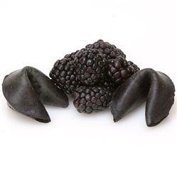 Black Raspberry Flavored Fortune Cookie - Personalized Fortune Cookies in gourmet flavors