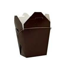 Chocolate Brown Colored Chinese Takeout Boxes in 3 great sizes perfect for favors.