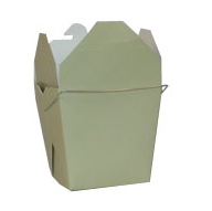 Sage Green Colored Chinese Takeout Boxes in 3 great sizes perfect for favors.