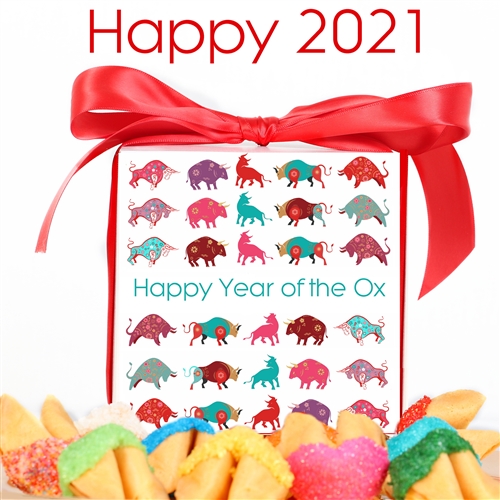 This 2021 Chinese New Year of the Ox Fortune Cookies