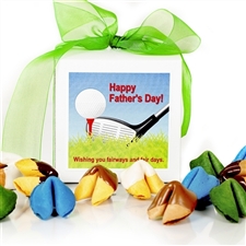This Dazzle Dozen gift box of chocolate covered and gourmet flavored fortune cookies is perfect for any dad!