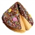 Gigantic Fortune Cookie gift chocolate covered and decorated with sprinkles and smiley faces.
