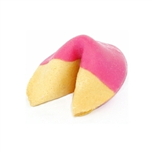 Pink Colored Chocolate Covered Fortune Cookies!