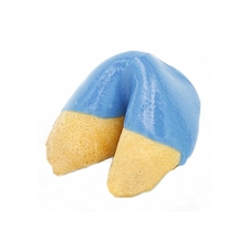 Blue Colored Chocolate Covered Fortune Cookies!