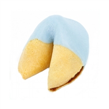 Light Blue Colored Chocolate Covered Fortune Cookies!