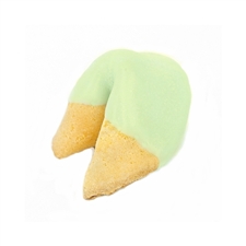 Light Green Colored Chocolate Covered Fortune Cookies!