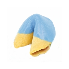 Medium Blue Colored Chocolate Covered Fortune Cookies!