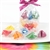 We have a rainbow assortment of flavored fortune cookies. Each gourmet fortune cookie comes personalized and individually wrapped.