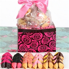 This delightful gift box of colored fortune cookies is perfect for mom! A bit of drama mixed with a whole lot of delight.