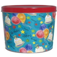 Happy Birthday gift tin filled with gourmet fortune cookies! Over 65 flavored fortune cookies in each tin.