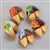 Traditional vanilla fortune cookies covered in chocolate and hand decorated with Hanukkah stars and sprinkles.