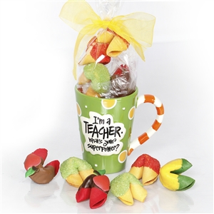 Apples for the teacher? Nah! Lets be different with apple flavored fortune cookies as gifts for teacher.