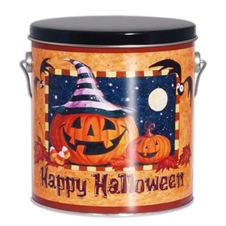 This happy halloween gift tin is stuffed with lots of good fortunes and a variety of our gourmet fortune cookies.