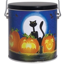 This cute halloween gift tin is stuffed with lots of good fortunes and a variety of our gourmet fortune cookies.