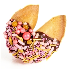 champagne and gold fortune cookies