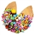 Bright and Bold Sprinkled fortune cookies