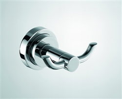 Aqua RONDO Double Robe Hook - Chrome