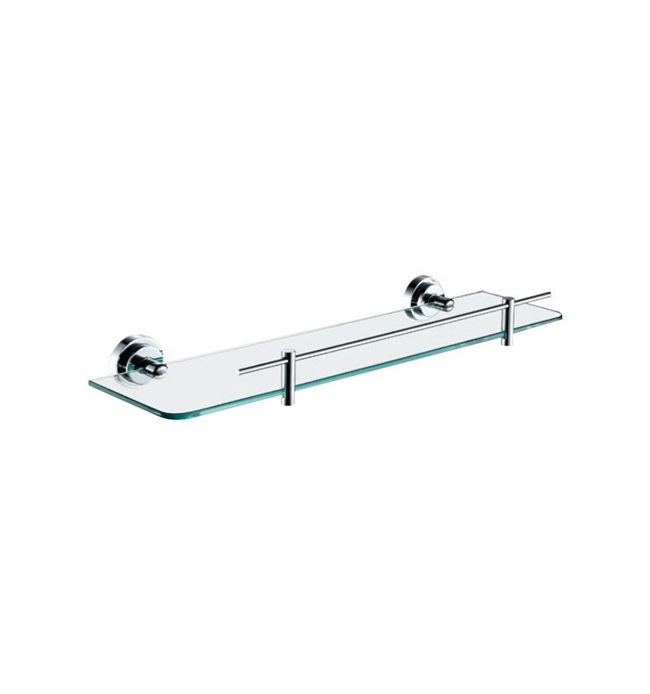 Aqua RONDO Glass Shelf - Chrome
