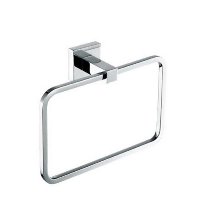 Aqua Piazza  Towel Ring - Chrome