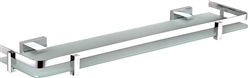 Aqua PLATO Glass Shelf - Chrome