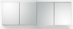 80" Kubebath Medicine Cabinet w/ Mirrors