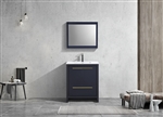 KubeBath Dolce 30â€³ Blue Modern Bathroom Vanity