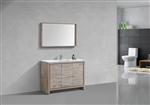 Dolce 48â€³ Nature Wood Modern Bathroom Vanity