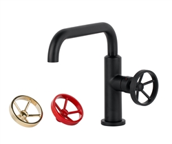 Aqua Loft Single Lever Bathroom Vanity Faucet - Black