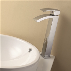 Aqua Balzo Wide Spread Bathroom Vessel Sink Faucet - Chrome