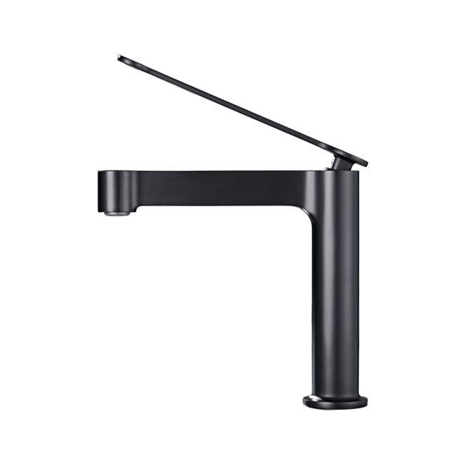 Aqua Mirante Single Lever Bathroom Vanity Faucet - Black