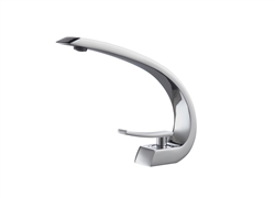 Aqua Arcco Single Lever Wide Spread Bathroom Vanity Faucet - Chrome