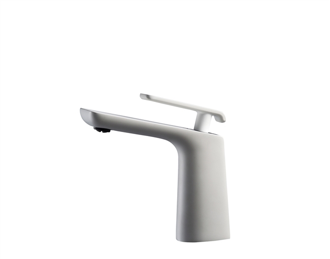 Aqua Adatto Single Lever Faucet - Chrome and White