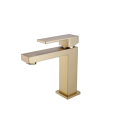 Aqua Kubo Single Lever Bathroom Vanity Faucet - Chrome