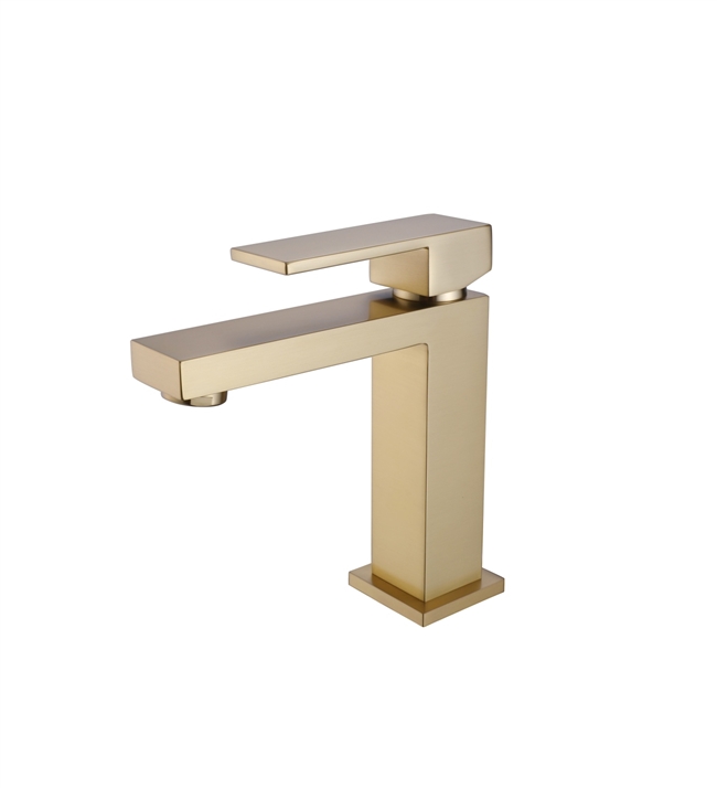Aqua Kubo Single Lever Bathroom Vanity Faucet - Chrome