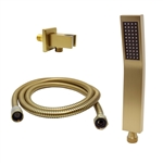 Aqua Piazza by KubeBath Handheld Kit-Brushed Gold