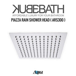 Aqua Piazza by KubeBath 12" Square Rain Shower Head