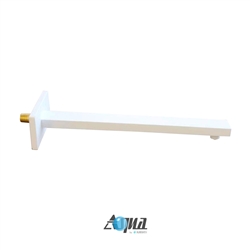 Aqua Piazza by KubeBath 17" Long Shower Arm - Matte White