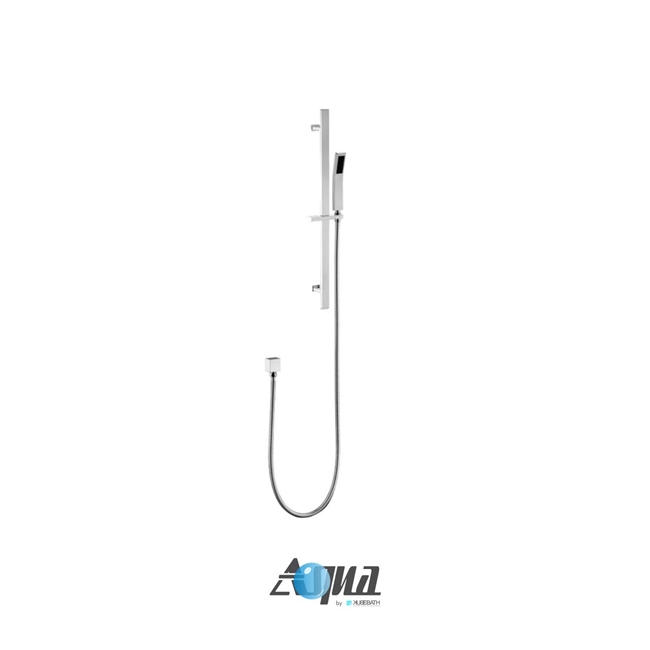 Aqua by KubeBath Sliding Bar - Chrome