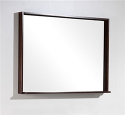 Bliss 38" Wide Mirror w/ Shelf - Walnut