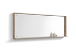 Bliss 80" Wide Mirror w/ Shelf - Nature Wood