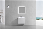 24'' Balli Modern Wall Mount bathroom Vanity - Gloss White