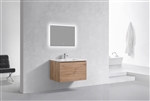 32'' Balli Modern Wall Mount bathroom Vanity - White Oak