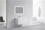 36'' Balli Modern Wall Mount bathroom Vanity - Gloss White