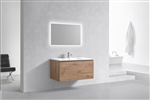40'' Balli Modern Wall Mount bathroom Vanity - White Oak