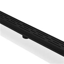 Kube 36â€³ Black Stainless Steel Linear Grate